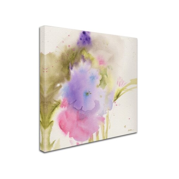 Sheila Golden 'Purple Blooming' Canvas Art,14x14